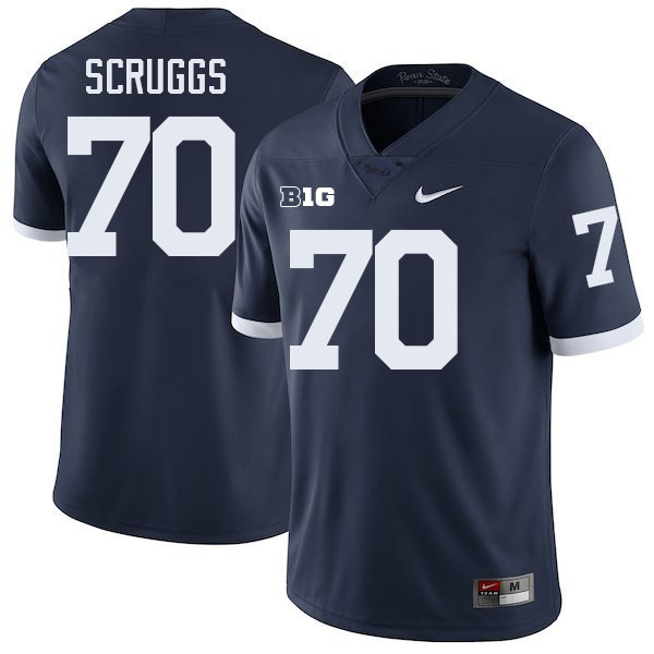 Juice Scruggs Penn State Jersey,PSU Nittany Lions #70 Juice Scruggs Football Uniforms-Retro